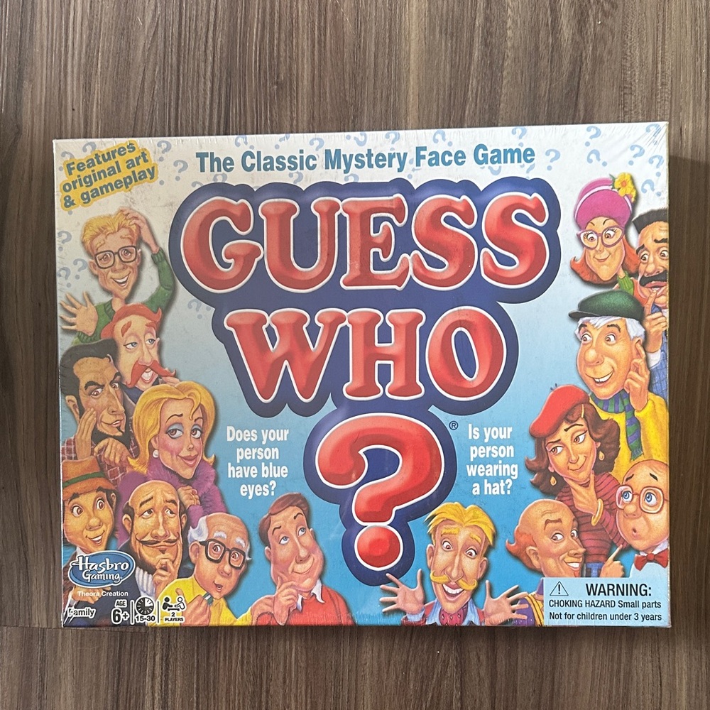 Hasbro Guess Who? Classic Game - Red and Blue